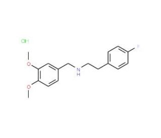 (3,4-Dimethoxy-benzyl)-[2-(4-fluoro-phenyl)-ethyl]-amine hydrochloride - chemical structure image