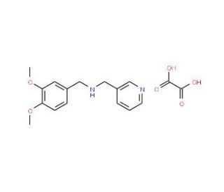 (3,4-Dimethoxy-benzyl)-pyridin-3-ylmethyl-amineoxalate - chemical structure image