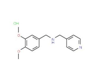 (3,4-Dimethoxy-benzyl)-pyridin-4-ylmethyl-amine hydrochloride - chemical structure image