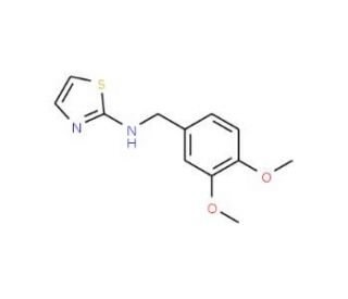 (3,4-Dimethoxy-benzyl)-thiazol-2-yl-amine - chemical structure image