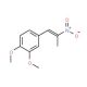 3,4-Dimethoxy-beta-methyl-beta-nitrostyrene (CAS 122-47-4) - chemical structure image