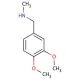 3,4-Dimethoxy-N-methylbenzylamine (CAS 63-64-9) - chemical structure image
