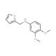 (3,4-Dimethoxy-phenyl)-furan-2-ylmethyl-amine (CAS 436088-80-1) - chemical structure image