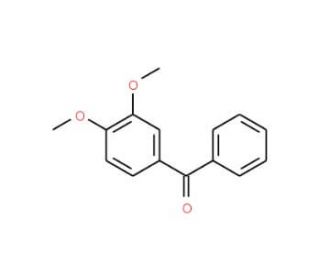 3,4-Dimethoxybenzophenone (CAS 4038-14-6) - chemical structure image