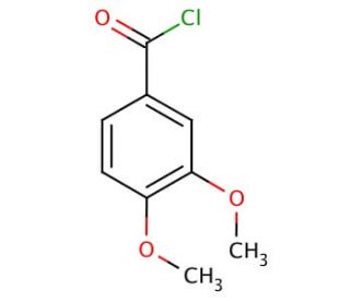 3,4-Dimethoxybenzoyl chloride (CAS 3535-37-3) - chemical structure image