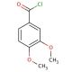3,4-Dimethoxybenzoyl chloride (CAS 3535-37-3) - chemical structure image