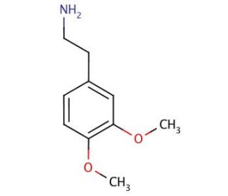 3,4-Dimethoxyphenethylamine (CAS 120-20-7) - chemical structure image