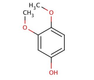 3,4-Dimethoxyphenol (CAS 2033-89-8) - chemical structure image