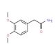 3,4-Dimethoxyphenylacetamide (CAS 5663-56-9) - chemical structure image