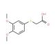 (3,4-Dimethoxyphenylthio)acetic acid (CAS 95735-63-0) - chemical structure image
