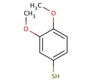 3,4-Dimethoxythiophenol (CAS 700-96-9) - chemical structure image