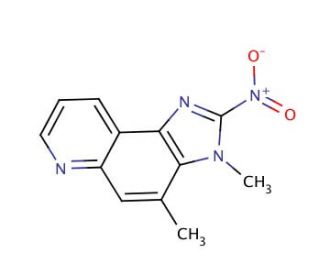 3,4-Dimethyl-2-nitro-3H-imidazo[4,5-f]quinoline (CAS 132461-40-6) - chemical structure image