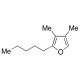 3,4-Dimethyl-2-pentylfuran (CAS 71041-47-9) - chemical structure image