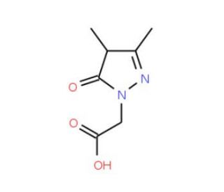 (3,4-Dimethyl-5-oxo-4,5-dihydro-pyrazol-1-yl)-acetic acid - chemical structure image