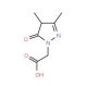 (3,4-Dimethyl-5-oxo-4,5-dihydro-pyrazol-1-yl)-acetic acid - chemical structure image