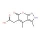 (3,4-Dimethyl-6-oxo-1,6-dihydro-pyrano[2,3-c]-pyrazol-5-yl)-acetic acid - chemical structure image