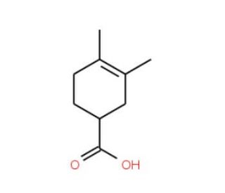 3,4-Dimethyl-cyclohex-3-enecarboxylic acid - chemical structure image