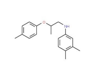 3,4-Dimethyl-N-[2-(4-methylphenoxy)propyl]aniline - chemical structure image