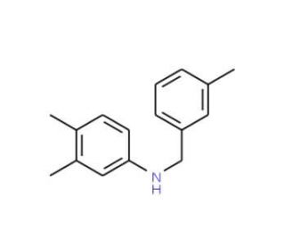 3,4-Dimethyl-N-(3-methylbenzyl)aniline - chemical structure image
