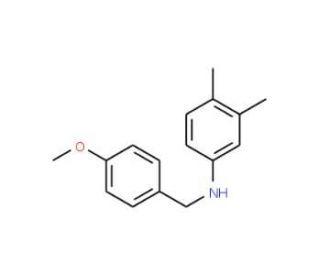 (3,4-Dimethyl-phenyl)-(4-methoxy-benzyl)-amine - chemical structure image