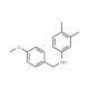 (3,4-Dimethyl-phenyl)-(4-methoxy-benzyl)-amine - chemical structure image