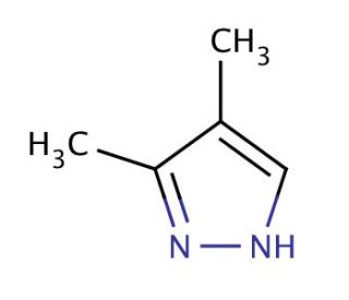 3,4-Dimethylpyrazole (CAS 2820-37-3) - chemical structure image