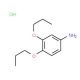 3,4-dipropoxyaniline hydrochloride (CAS 88513-99-9) - chemical structure image