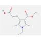 3-[4-(ethoxycarbonyl)-1-ethyl-2,5-dimethyl-1H-pyrrol-3-yl]acrylic acid - chemical structure image