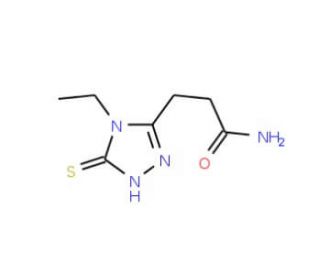 3-(4-ethyl-5-mercapto-4H-1,2,4-triazol-3-yl)propanamide - chemical structure image