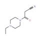 3-(4-Ethyl-piperazin-1-yl)-3-oxo-propionitrile - chemical structure image