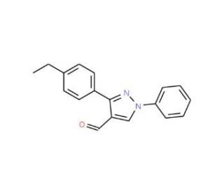 3-(4-ethylphenyl)-1-phenyl-1H-pyrazole-4-carbaldehyde - chemical structure image