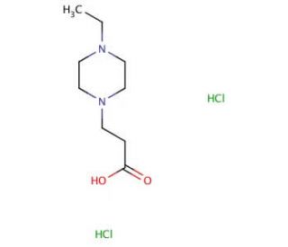 3-(4-ethylpiperazin-1-yl)propanoic acid dihydrochloride - chemical structure image