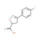 3-(4-Fluoro-phenyl)-4,5-dihydro-isoxazole-5-carboxylic acid (CAS 522615-28-7) - chemical structure image