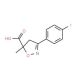 3-(4-Fluoro-phenyl)-5-methyl-4,5-dihydro-isoxazole-5-carboxylic acid (CAS 878426-96-1) - chemical structure image