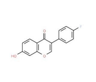 3-(4-Fluoro-phenyl)-7-hydroxy-chromen-4-one (CAS 15584-10-8) - chemical structure image