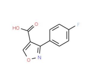 3-(4-Fluoro-phenyl)-isoxazole-4-carboxylic acid - chemical structure image