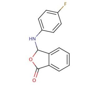 3-(4-Fluoro-phenylamino)-3H-isobenzofuran-1-one - chemical structure image