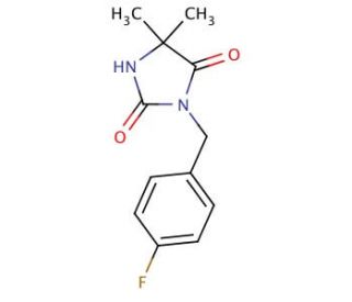 3-(4-Fluorobenzyl)-5,5-dimethyl-1H-imidazole-2,4(3H,5H)-dione - chemical structure image
