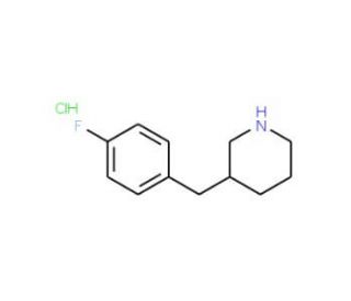 3-(4-Fluorobenzyl)-piperidine HCl (CAS 745817-38-3) - chemical structure image