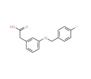 3-(4-Fluorobenzyloxy)phenylacetic acid (CAS 125721-49-5) - chemical structure image