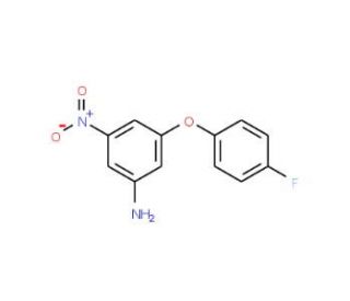 3-(4-Fluorophenoxy)-5-nitroaniline - chemical structure image