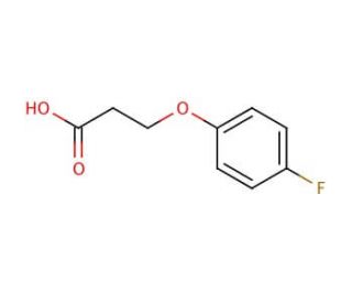 3-(4-Fluorophenoxy)propionic acid (CAS 1579-78-8) - chemical structure image