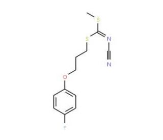 [3-(4-Fluorophenoxy)propyl]methyl-cyanocarbonimidodithioate - chemical structure image