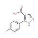3-(4-fluorophenyl)-1H-pyrazole-4-carboxylic acid (CAS 618383-44-1) - chemical structure image