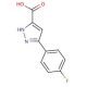 3-(4-Fluorophenyl)-1H-pyrazole-5-carboxylic acid (CAS 870704-22-6) - chemical structure image