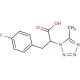3-(4-fluorophenyl)-2-(5-methyl-1H-1,2,3,4-tetrazol-1-yl)propanoic acid - chemical structure image