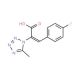 3-(4-fluorophenyl)-2-(5-methyl-1H-tetrazol-1-yl)acrylic acid - chemical structure image
