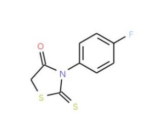 3-(4-Fluorophenyl)-2-thioxo-1,3-thiazolan-4-one (CAS 387-27-9) - chemical structure image