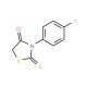3-(4-Fluorophenyl)-2-thioxo-1,3-thiazolan-4-one (CAS 387-27-9) - chemical structure image