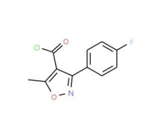3-(4-Fluorophenyl)-5-methylisoxazole-4-carbonyl chloride (CAS 465514-05-0) - chemical structure image